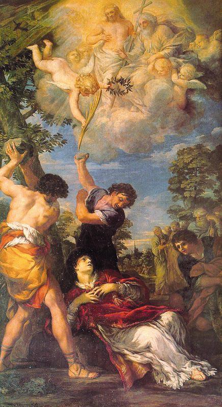 Pietro da Cortona The Stoning of St.Stephen 02 oil painting image